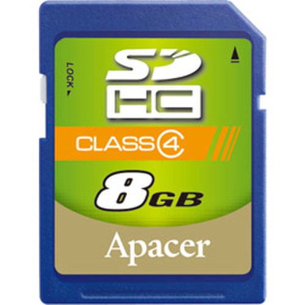 Apacer AP8GDSHC4-R 8GB SDHC memory card