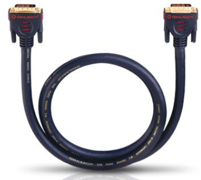 OEHLBACH DVI-D Cable 1.5м DVI-D DVI-D Черный DVI кабель