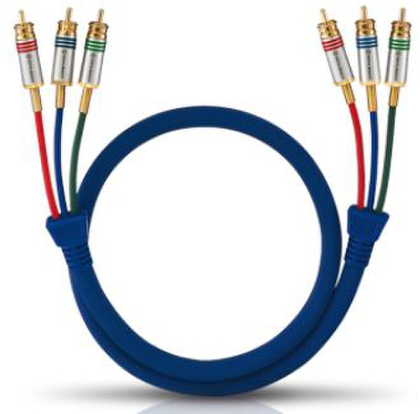 OEHLBACH 130702 2м 3 x RCA 3 x RCA Синий компонентный (YPbPr) видео кабель