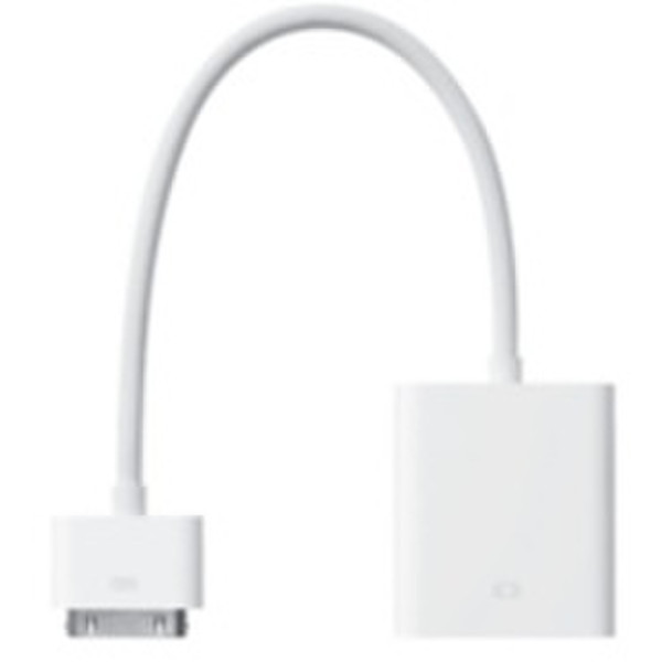 Apple iPad Dock Connector to VGA Adapter iPad Dock VGA Белый кабельный разъем/переходник