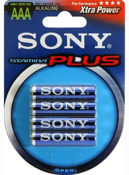 Sony Stamina Plus Alkaline batteries Щелочной 1.5В батарейки