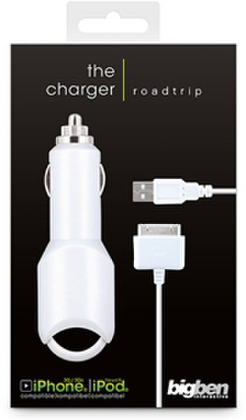 Bigben Interactive The charger - roadtrip Авто Белый зарядное для мобильных устройств