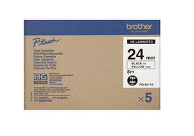 Brother HG651V5 printer label