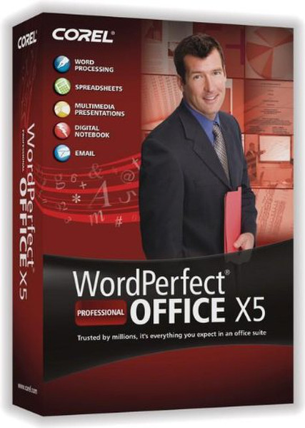Corel WordPerfect Office X5 Professional, LMP, ENG ENG