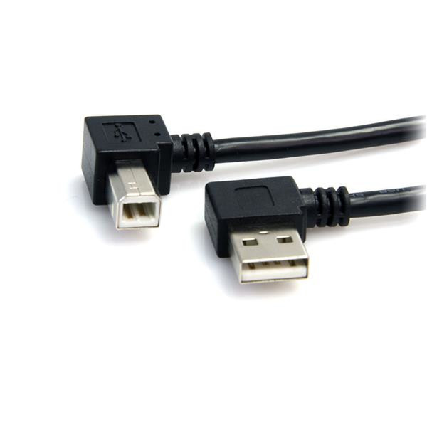 StarTech.com 91cm USB 2.0 A auf B Kabel rechts gewinkelt - USB Kabel 90° abgewinkelt