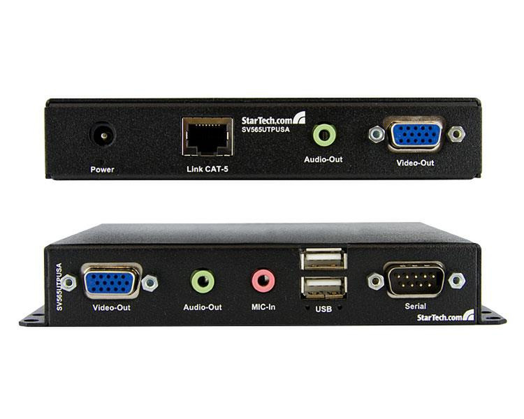 StarTech.com USB VGA KVM Konsolen Extender mit seriell und Audio über Cat5 UTP - bis zu 300m Konsolenserver
