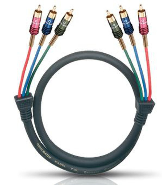 OEHLBACH Component Video Interconnect 2m 3 x RCA 3 x RCA component (YPbPr) video cable