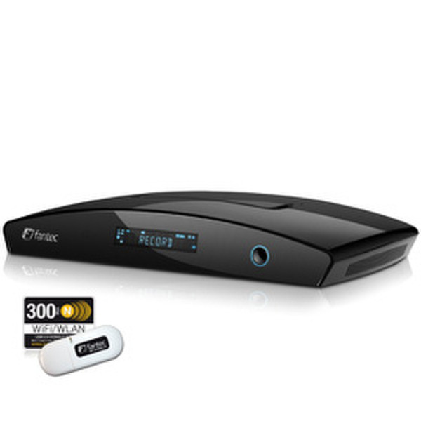 Fantec R2700 + WiFi Media Recorder 1500GB Black digital media player