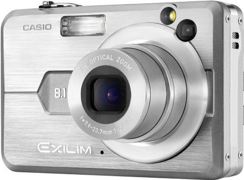 Casio Exilim ZOOM EX-Z850 Silver 8.1MP 1/1.8Zoll CCD 3264 x 2448Pixel Silber