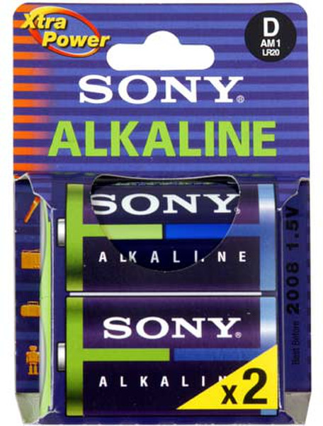 Sony Alkaline - size D Щелочной 1.5В батарейки