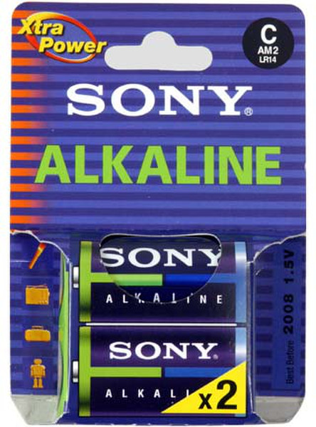 Sony Alkaline - size C / LR14 Щелочной 1.5В батарейки