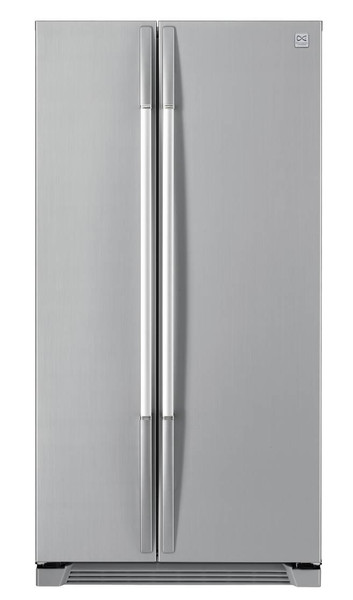 Daewoo FRS-U20IAI Syde-by-Side Refrigerator freestanding Aluminium fridge-freezer