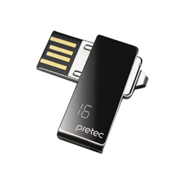 Pretec i-Disk Premier 16GB USB 2.0 Type-A Black USB flash drive