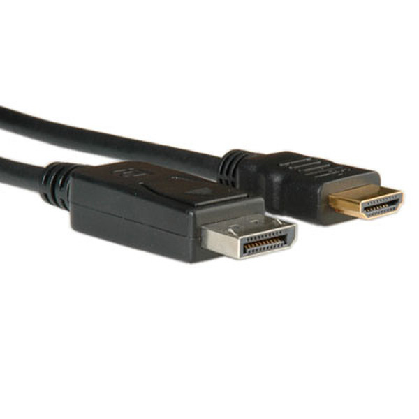 ROLINE DisplayPort Cable 5m DisplayPort HDMI Schwarz