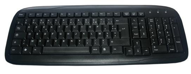 MCL ACK-296-FR/N Беспроводной RF QWERTY Черный клавиатура