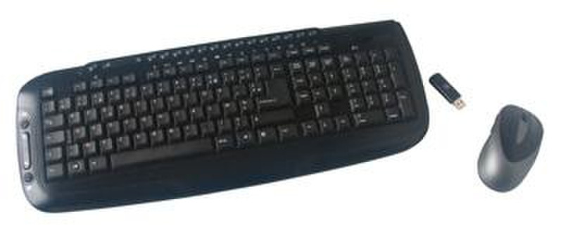 MCL ACK-2010UW RF Wireless QWERTY Black keyboard