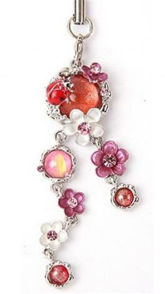 Tatch Small Flowers With Ladybug Red,Silver,White telephone hanger