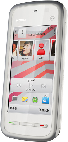 Nokia 5230 Cеребряный, Белый смартфон