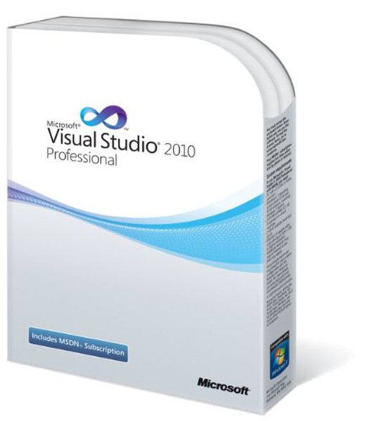 Microsoft VisualStudio 2010 Professional, w/MSDN, DVD, FR, Renewal