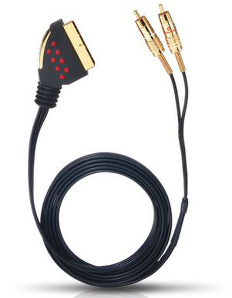 OEHLBACH SCA 2003 EuroAV - 2 RCA 2м SCART (21-pin) 2 x RCA Черный