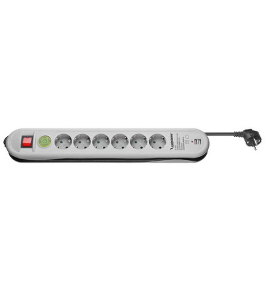 Wentronic 51283 8AC outlet(s) Silver,White surge protector
