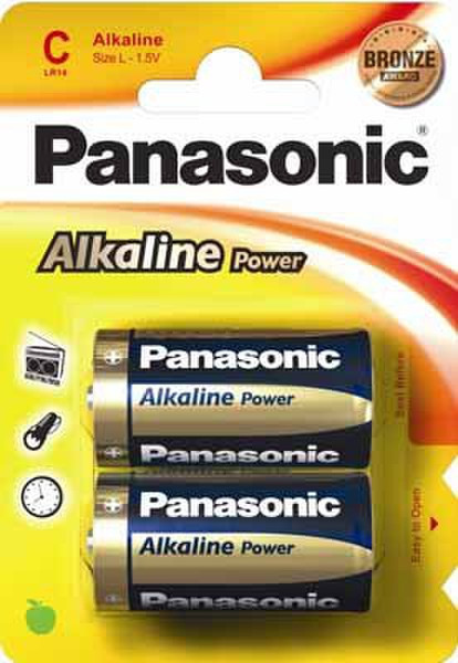 Panasonic 1x2 LR14APB Alkali 1.5V Nicht wiederaufladbare Batterie