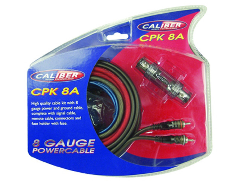 Caliber CPK8A 4.5m Black,Red power cable