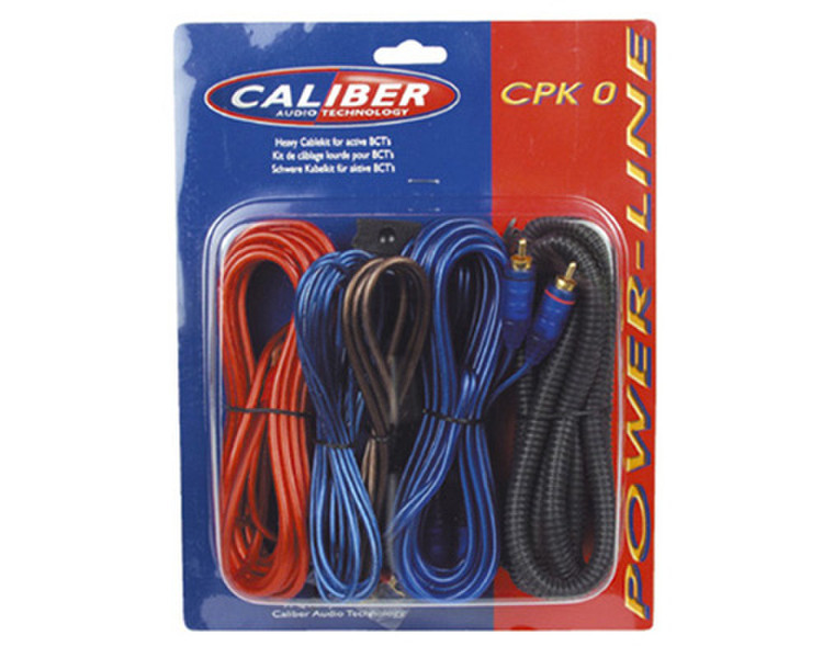 Caliber CPK0 5m Schwarz, Blau, Rot Stromkabel