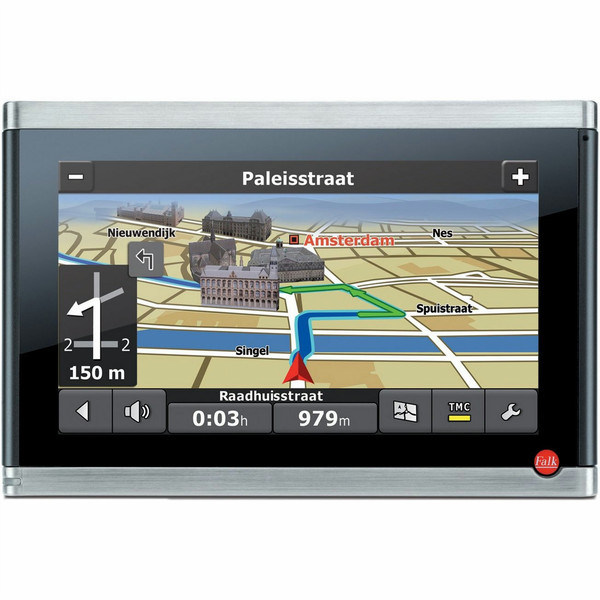 Falk Outdoor Navigation Vision 500 Fixed 10.9Zoll LCD Touchscreen 170g Navigationssystem