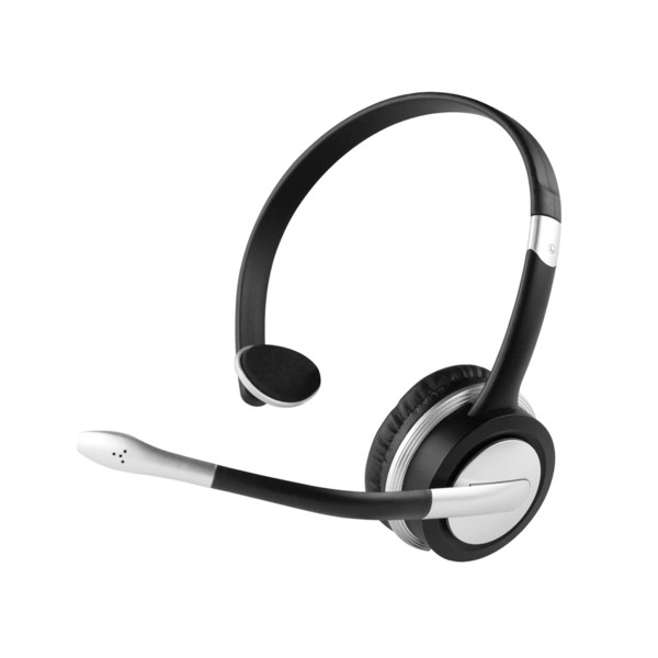 APM Multimedia Headset Monaural Wired Black,Silver mobile headset