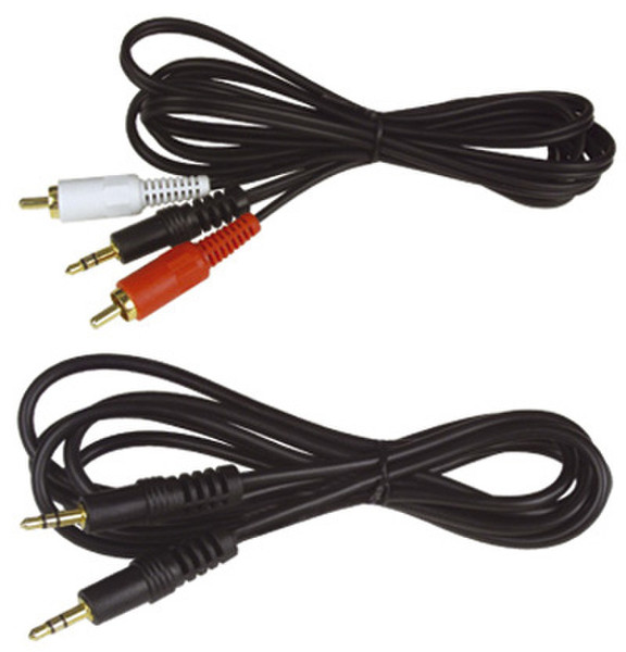 Caliber CLA150.3 RCA 3,5 мм Черный аудио кабель