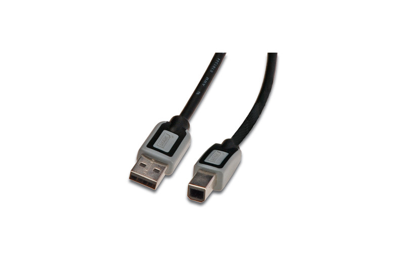 Digitus DB-230274 3m USB A m USB B m Schwarz Serien-Kabel