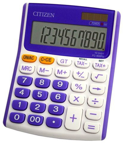 Citizen FC-800PU Карман Basic calculator Пурпурный, Белый калькулятор