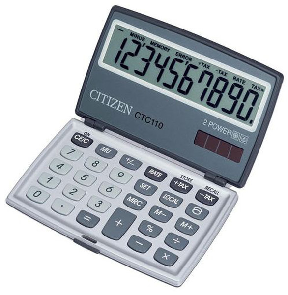 Citizen CTC-110 blister Tasche Einfacher Taschenrechner Silber