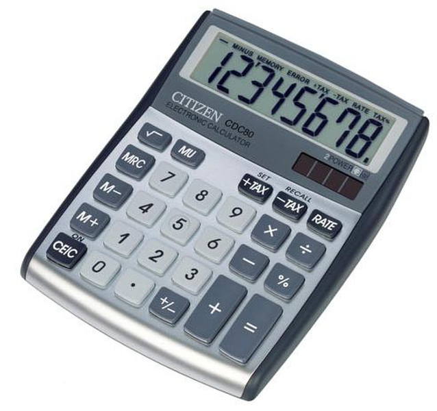 Citizen CDC-80 Desktop Basic calculator Silver calculator