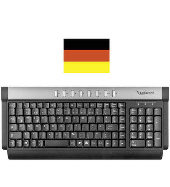 Wentronic USB Compact Keyboard - DE USB QWERTZ Tastatur