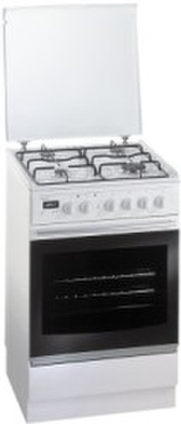 Pelgrim PF 34 gas-elektro fornuis, 55 cm breed Freestanding Gas hob white