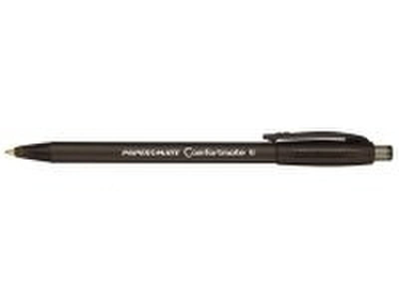 Papermate Ballpen comfortable, Black, retractable, 12 Schwarz 12Stück(e)