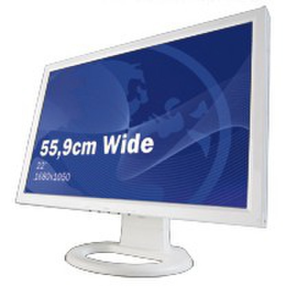 Wortmann AG TERRA LCD 6522W, DVI GREENLINE 22Zoll Weiß Computerbildschirm