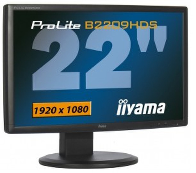iiyama ProLite B2209HDS-1 22Zoll Full HD Schwarz Computerbildschirm