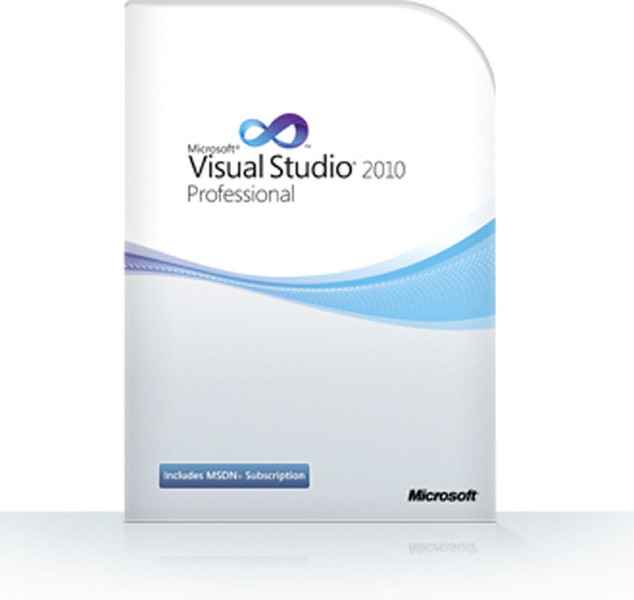 Microsoft Visual Studio 2010 Professional, GOV, 1u, OLP-NL, DEU