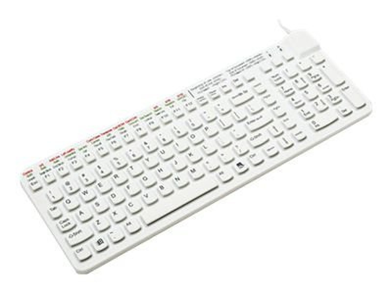 Man & Machine Really Cool MEDITECH USB QWERTY English White keyboard
