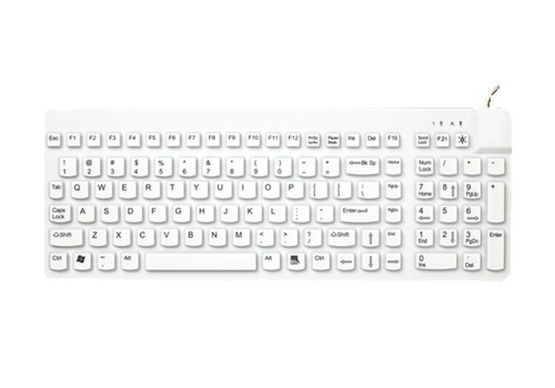 Man & Machine RCK/G2 USB Английский Белый клавиатура