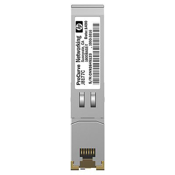 Hewlett Packard Enterprise X121 1G SFP RJ-45 T Rmkt 1000Мбит/с SFP Медный network transceiver module