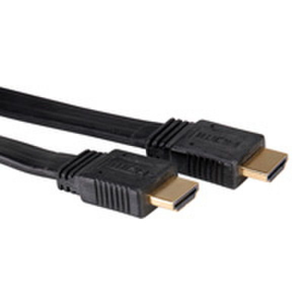 ROLINE HDMI Flat Cable 2м HDMI HDMI Черный HDMI кабель