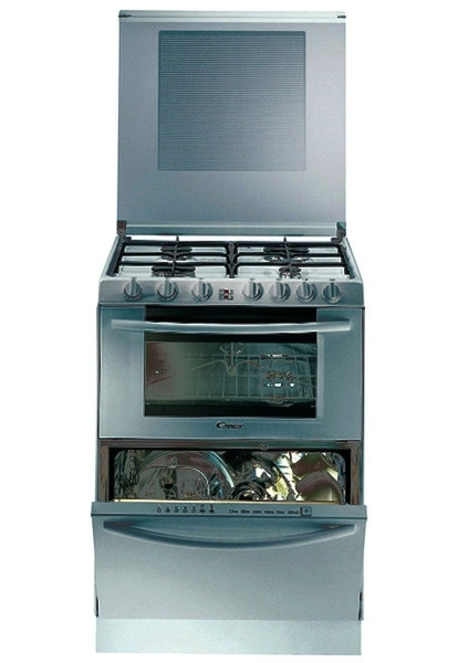 Candy TRIO501RVS Gas Fornuizen Silver combi kitchen appliance