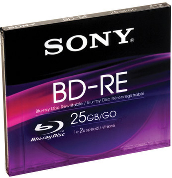 Sony BNE25BS2 25GB BD-RE 1Stück(e) Leere Blu-Ray Disc