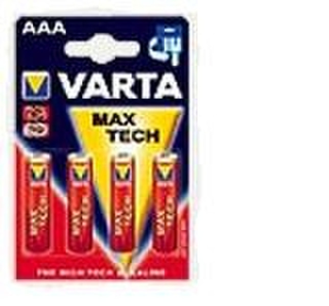 Varta Max Tech AAA 4batt Щелочной 1.5В батарейки