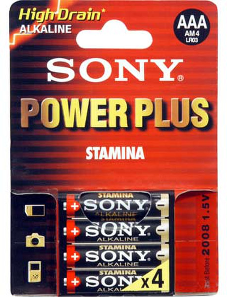 Sony Stamina Power Plus Batteries - size AAA / LR03 Щелочной 1.5В батарейки