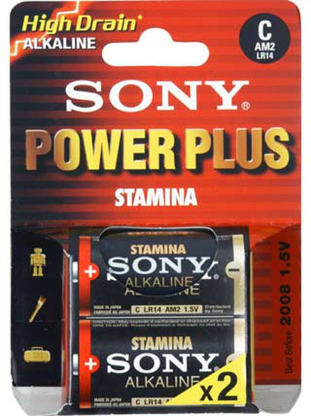 Sony Stamina Power Plus Batteries - size C / LR14 Щелочной 1.5В батарейки